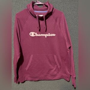 Champion Burgundy Pullover Hoodie